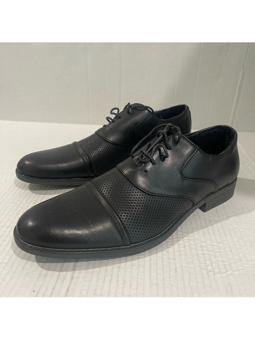 Men’s Royal Black Oxford Business Casual Shoes Size 10 US!